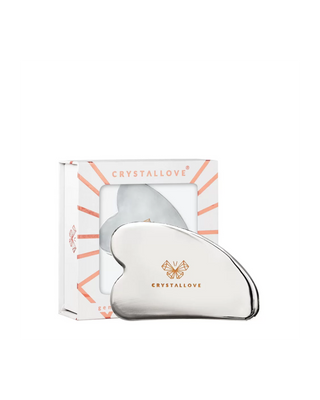 Tabla de masaje facial gua sha de acero inoxidable Cryo Ice Gua Sha Crystallove - 1