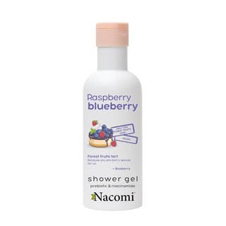 Gel de ducha con extracto de arándano y extracto de frambuesa Nacomi