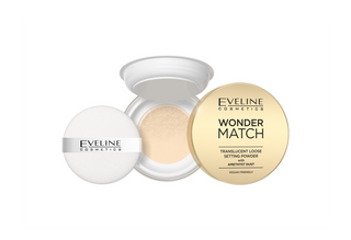 Polvo fijador transparente con polvo de amatista Wonder Match Eveline