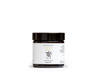 Manteca de mango reafirmante y resina de benjuí para rostro y cuerpo – Línea cruda Biosoma