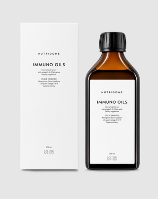 Aceite para la inmunidad con ácidos grasos Omega 3-6-9 líquido Nutridome Immuno 250 ml - 5