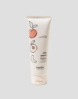 Rich Peach Natural Gel Limpiador Facial con Extracto de Melocotón 125 ml Resibo - 1