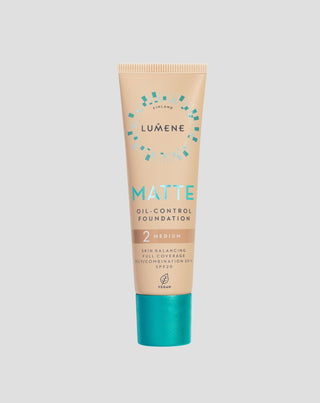Matte 2 Base Matificante de Cobertura Media Alta con SPF 20 Lumene
