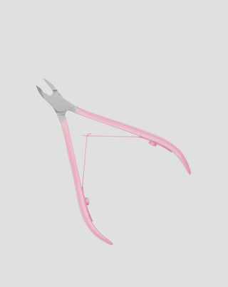 Cortacutículas profesionales de 5 mm con mango de belleza rosa satinado - 3