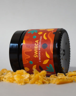 Vela de cera de abeja con un delicado aroma a miel y propóleo Mglife