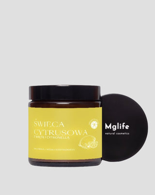 Vela perfumada de limón, menta y citronela Citrus Mglife