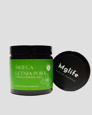 Vela perfumada de limoncillo y menta Mglife temporada de verano