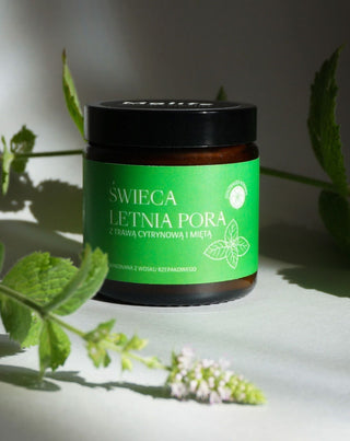 Vela perfumada de limoncillo y menta Mglife temporada de verano