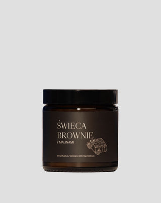 Vela vegana de colza con aroma a brownie con frambuesas 120 ml MgLife