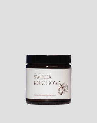 Vela Vegana de Colza con Mecha de Algodón con Aroma de Coco 120ml MgLife - 1