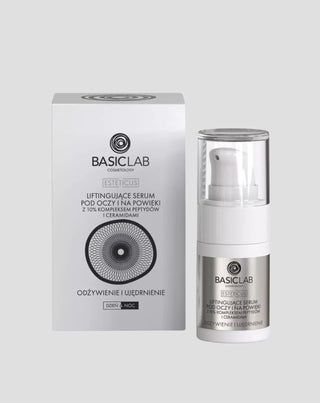 Suero lifting para ojos y párpados con un 10% de complejo peptídico y ceramidas BasicLab