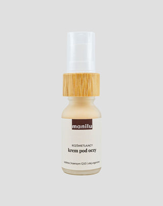 Crema iluminadora para contorno de ojos de día y de noche con cafeína y coenzima Q10 Manilu