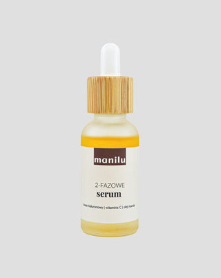 Sérum de noche bifásico para pieles secas con ácido hialurónico y vitamina C Manilu - 1