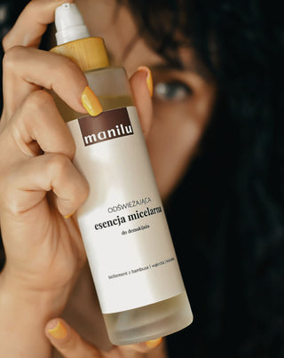 Esencia micelar refrescante para desmaquillar la irritación calmante con D-pantenol Manilu - 3