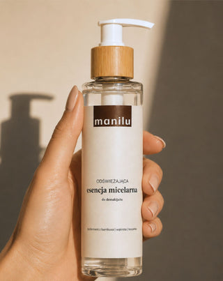 Esencia micelar refrescante para desmaquillar la irritación calmante con D-pantenol Manilu - 3