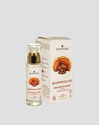 Booster iluminador con adaptógenos, reishi y rhodiola rosea Orientana - 3