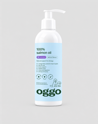 Aceite de salmón para perros Omega-3 EPA y DHA para el corazón, el cerebro y la inmunidad Oggo 250 ml - 1