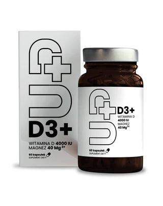 Suplemento Up D3 + Vitamina D3 junto con magnesio UP Health Pharma 60 cápsulas - 3