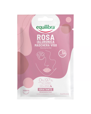Mascarilla Facial Revitalizante de Ácido Hialurónico Rose Equilibra - 1