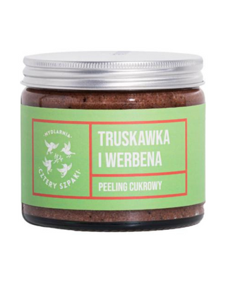 Exfoliante corporal reafirmante y alisante de fresa y verbena Mydlarnia Cztery Szpaki - 1