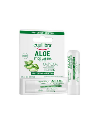Barra de labios de aloe vera con aceite de jojoba y manteca de karité Equilibra - 1