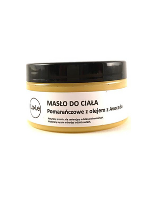 Manteca corporal de naranja con aceite de aguacate para estrías y celulitis La-Le - 1