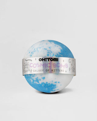 Bomba de baño efervescente con aceites nutritivos Galaxy of Kittens Oh!Tomi
