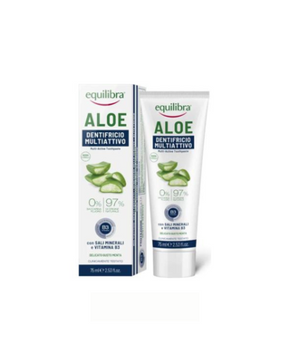 Pasta de dientes de triple acción Equilibra aloe vera