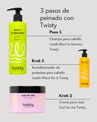 Champú hidratante para el cabello rizado con urea y ácido láctico Twisty - 3