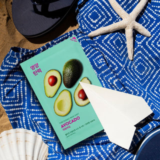 Mascarilla facial de láminas de algodón con extracto de aguacate Pure Essence Holika Holika - 2