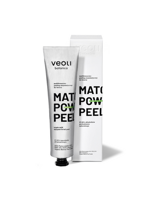 Exfoliante enzimático con ácidos AHA al 10%, PHA al 10%, BHA Matcha power peel Veoli Botanica - 1