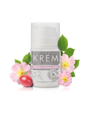 Crema facial natural de rosa mosqueta E-Fiore para rejuvenecer y mejorar la firmeza de la piel - 1
