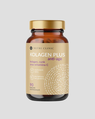 Colágeno plus cápsulas anti-edad con colágeno, zinc y vitamina C Nutri Clinic 90 cápsulas - 1