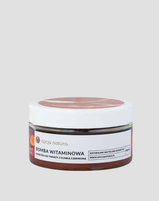 Mascarilla Bomba vitamínica para rostro y cuerpo con arcilla roja 100% natural Opcja Natura - 1