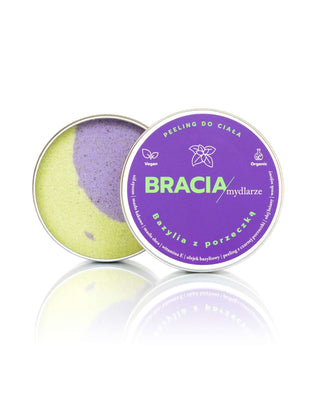 Exfoliante natural de sal para mejorar el estado de ánimo Albahaca con grosella Bracia Mydlarze - 4