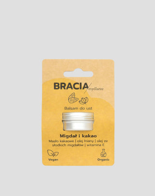 Bálsamo hidratante para labios almendra y cacao con vitamina E y aceite de lino Bracia Mydlarze_3 - 3