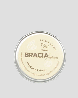 Bálsamo hidratante para labios almendra y cacao con vitamina E y aceite de linaza Bracia Mydlarze - 1