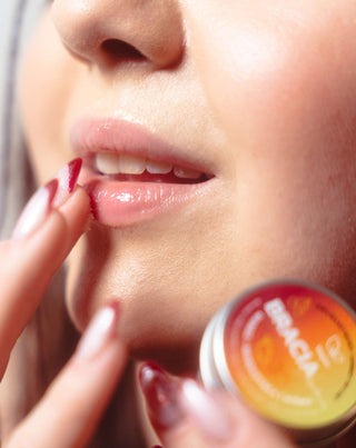 Bálsamo labial afrutado para labios secos y agrietados cereza, mango y mandarina Bracia Mydlarze