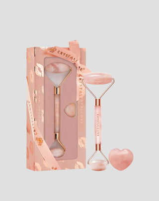Masajeador facial de cuarzo rosa piedra del amor Selflove set Crystallove - 1