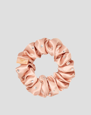 Goma para el cabello de seda con cristales – rose gold Crystallove_3 - 3