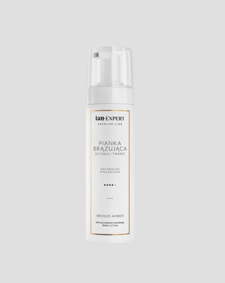 Mousse autobronceadora ligera en tono Bronze Amber para rostro y cuerpo TanExpert