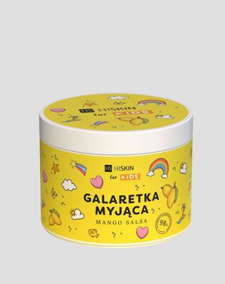 Gelatina limpiadora para baño para niños mango salsa amarilla HiSkin for Kids - 1