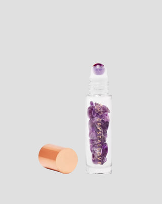 Botella con cristales para aceite – amatista Crystallove - 1
