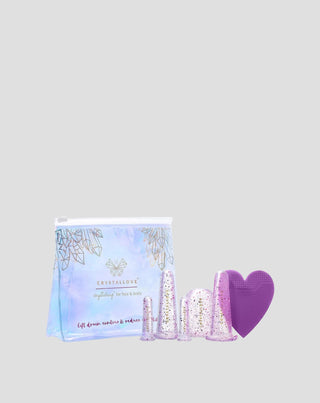 Ventosas de silicona para masaje facial y corporal que ayudan a eliminar toxinas Crystallove - 1