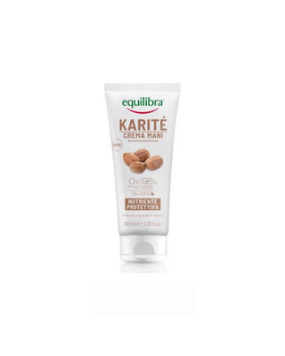 Crema de manos de manteca de karité Equilibra para proteger contra la sequedad y el agrietamiento
