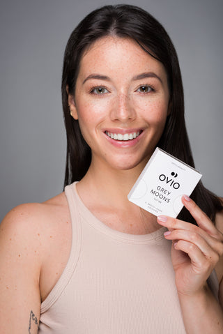 Lentillas mensuales de color gris ceniza sin graduar Grey Moons nº 1 Ovio - 2