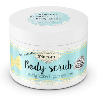 Exfoliante corporal de azúcar natural - Bizcocho recién hecho con papaya Nacomi