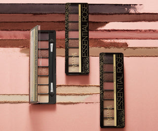Paleta de sombras de ojos 8 colores en tonos beige y rosa Essential Rose Eveline