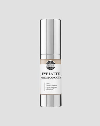 Crema aterciopelada para el contorno de ojos con cafeína y células madre Eye Latte BIOUP
