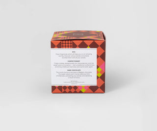 Vela de soja con aroma a chocolate belga en frasco de cerámica Mys